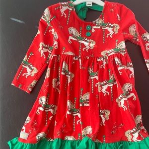 Carousel horse Christmas dress.  Size 4